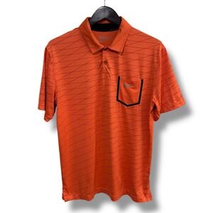 Nike Golf Tour Performance Men's Polo Shirt Orange Size Medium 21 x‎ 28